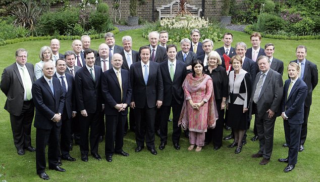 The Conservative/Lib Dem Cabinet meeting in Downing Street today
