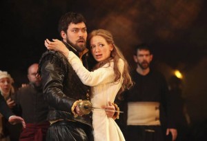 Alex Hassell and Lucy Briggs-Owen in the RSC's Cardenio