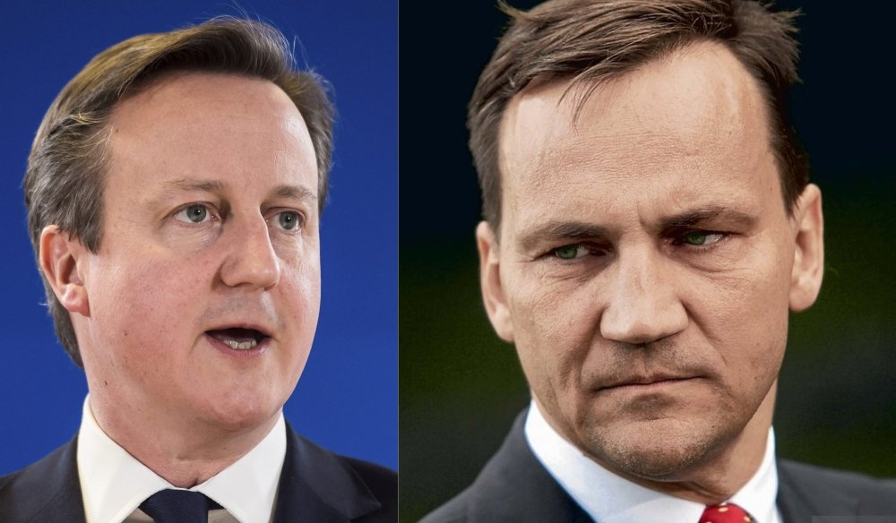 Radek Sikorski (right) on his old Bullingdon contemporary Cameron: 'His whole strategy of feeding scraps just to satisfy them is, just as I predicted, turning against him"